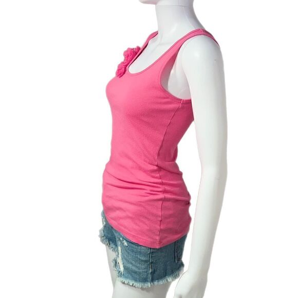 Old Navy Barbie Pink Floral Frill Tank - Picture 3 of 8